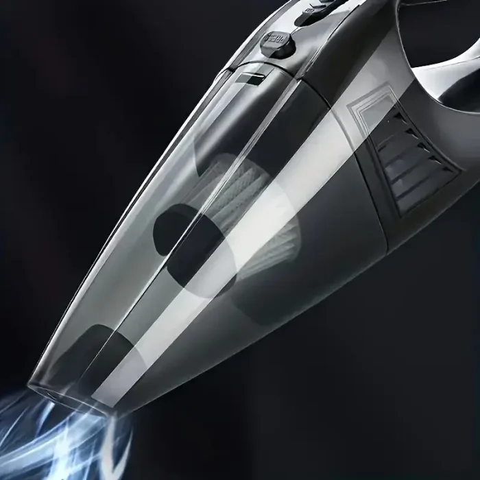 6KPa High-Power Car Vacuum Cleaner | Strong Suction Wet/Dry Use 🔥 Low-Noise | Washable Filter + Extended Cord + Multi-Attachments - Image 2