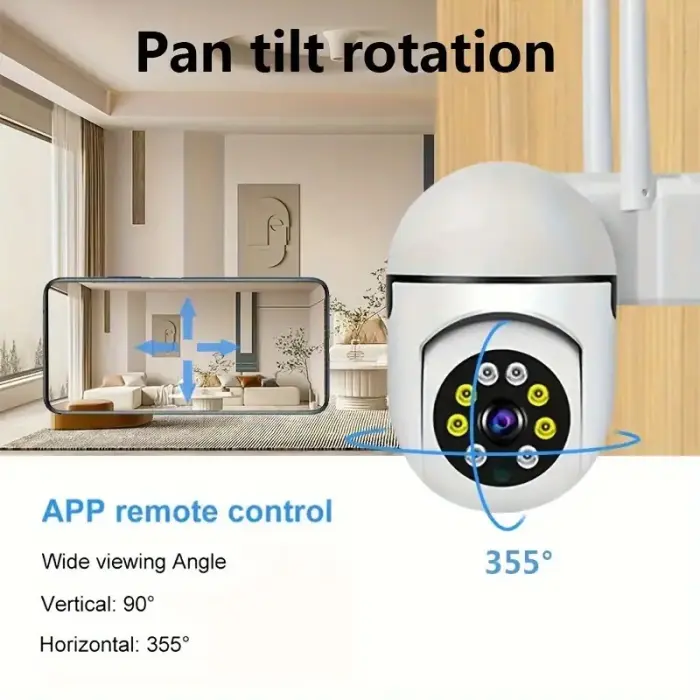 1080P HD Security Camera with Night Vision & Two-Way Audio - Image 6