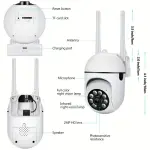 1080P HD Security Camera with Night Vision & Two-Way Audio - Image 5