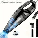 6KPa High-Power Car Vacuum Cleaner | Strong Suction Wet/Dry Use 🔥 Low-Noise | Washable Filter + Extended Cord + Multi-Attachments