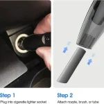 6KPa High-Power Car Vacuum Cleaner | Strong Suction Wet/Dry Use 🔥 Low-Noise | Washable Filter + Extended Cord + Multi-Attachments - Image 3