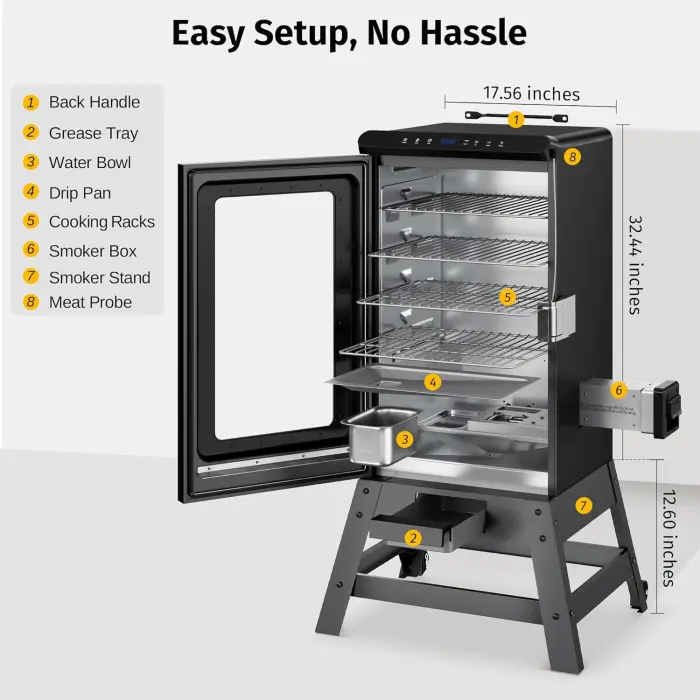 EAST OAK Ridgewood Pro 30" Electric Smoker - Image 3