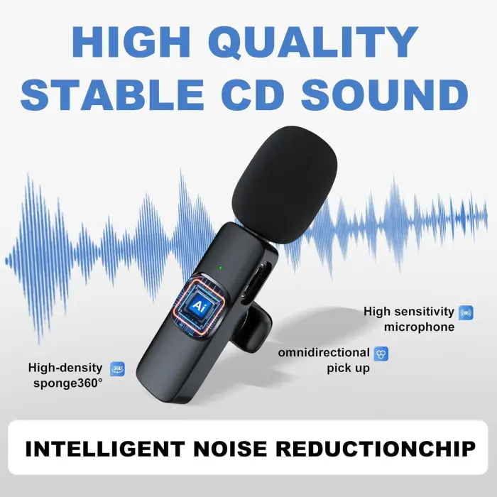 2 Pack Wireless Lavalier Microphone for iPhone/Android - Image 5