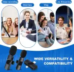 2 Pack Wireless Lavalier Microphone for iPhone/Android - Image 3