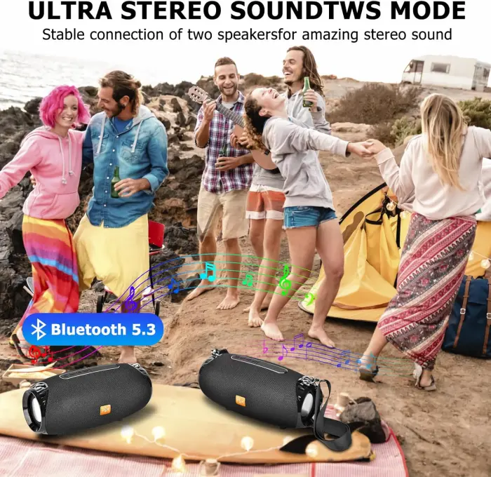 Waterproof Bluetooth Speaker - Perfect for Outdoor Fun & Parties - Image 4