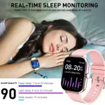 Large-Screen Smartwatch for iPhone & Android | HD Voice Calls, 100+ Sports Modes, Sleep Monitor | Customizable Faces - Image 3