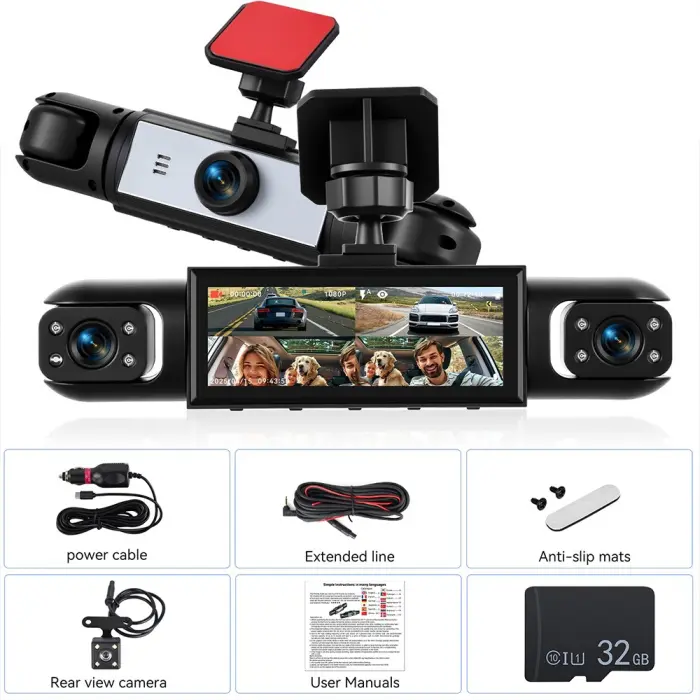 360° 1080P Dash Cam with Night Vision & Motion Detection - Image 3