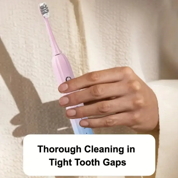 Sonic Electric Toothbrush with 5 Heads & Fast USB Charging - Image 8