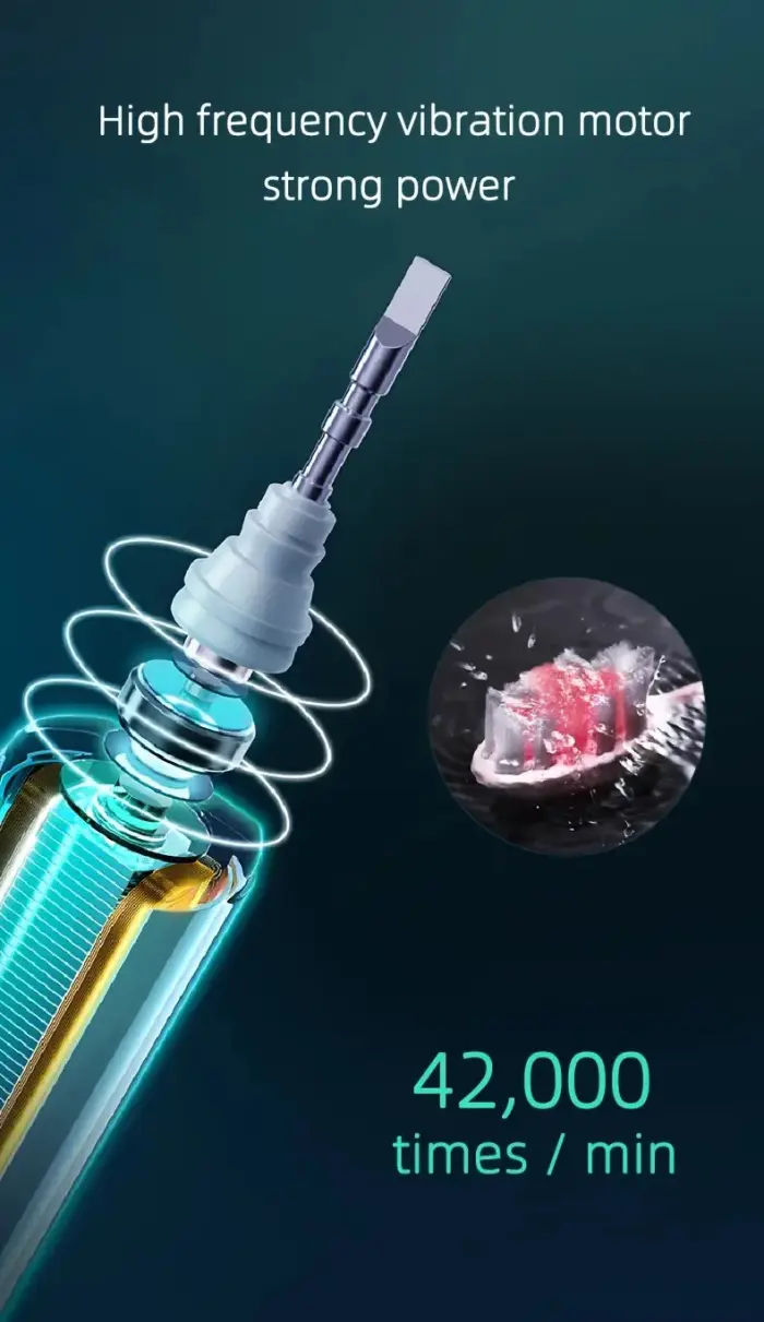 Sonic Electric Toothbrush with 5 Heads & Fast USB Charging - Image 4