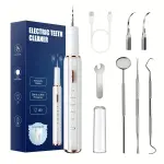 Rechargeable Dental Cleaner | 5 Speed Modes & LED Light | Tartar & Stain Removal