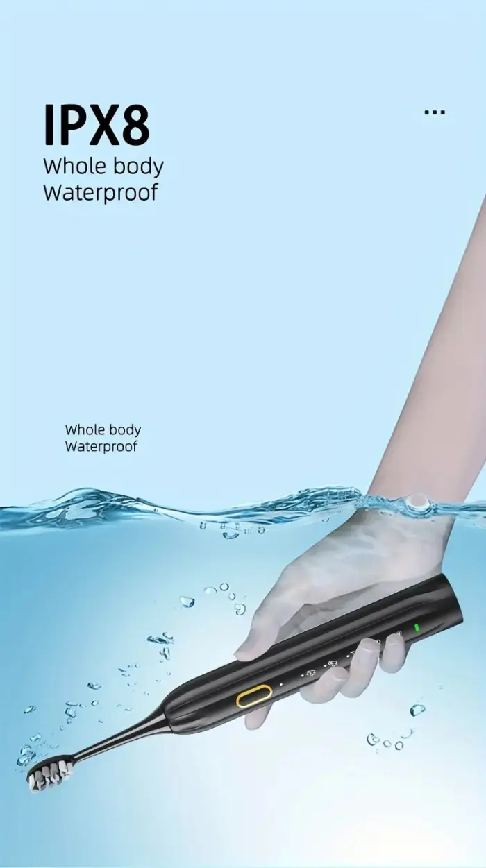 Sonic Electric Toothbrush with 5 Heads & Fast USB Charging - Image 9