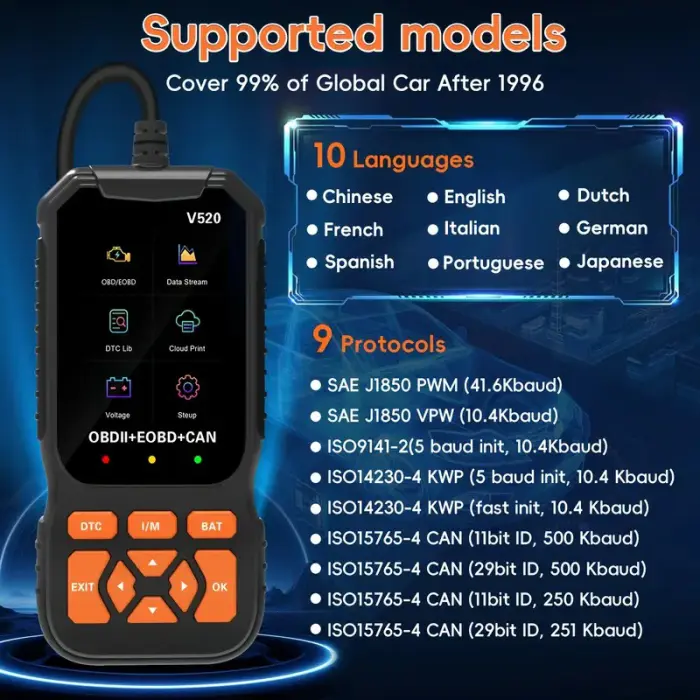 PRO OBD2 Scanner - Advanced Car Diagnostic Tool w/ Color Screen! 🔧 - Image 7