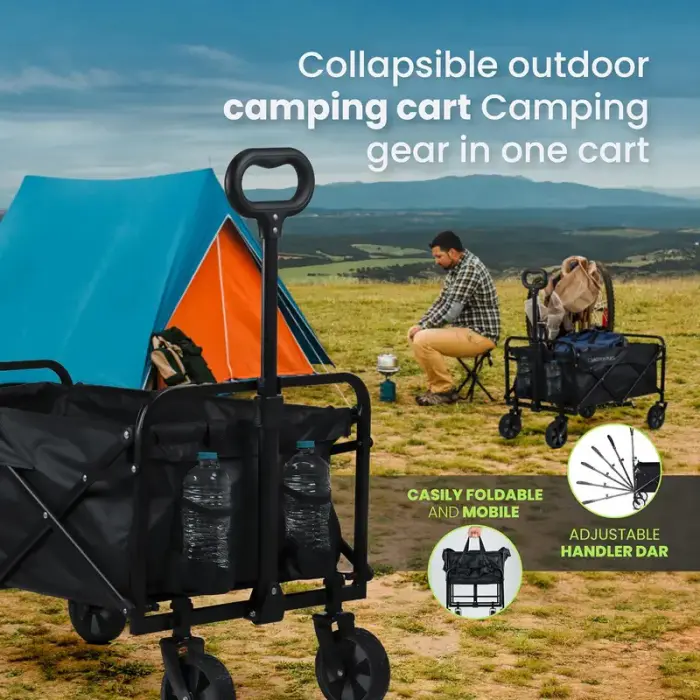 Heavy Duty Folding Utility Cart - 680lbs Capacity - Image 6