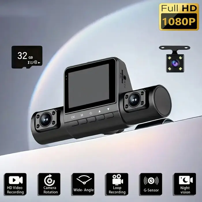 imgi_66_6edb5876-fab9-412c-8967-f6f02d3a6ded High-Def 1080P Dashboard Cameras with 32G Card & Gravity Sensor - Image 1