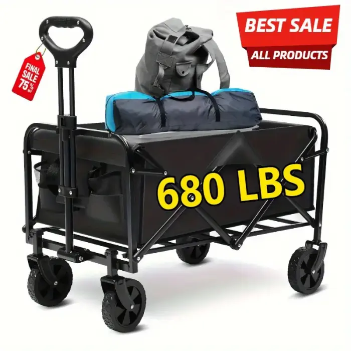 Heavy Duty Folding Utility Cart - 680lbs Capacity - Image 1