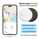 Smart Air Tracker for iOS (2-Pack) | Find My Compatible | Precision Finding + 1-Year Battery 🔋