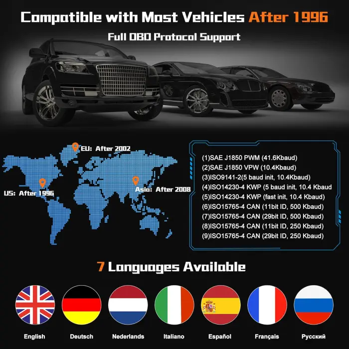 OBD2 Scanner for All 1996+ Vehicles - Diagnostic Tool - Image 6