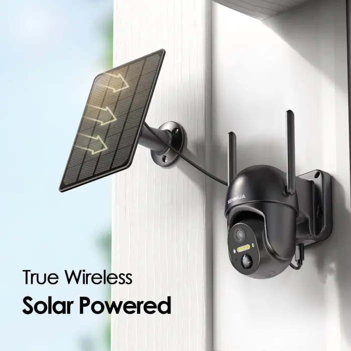 Wireless Outdoor Solar Security Camera with Night Vision - Image 3