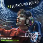 Wireless Gaming Headset - 7.1 Surround Sound, 40H Battery - Image 3