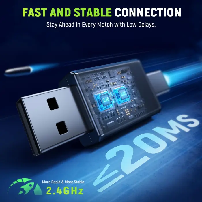 Wireless Gaming Headset - 7.1 Surround Sound, 40H Battery - Image 4