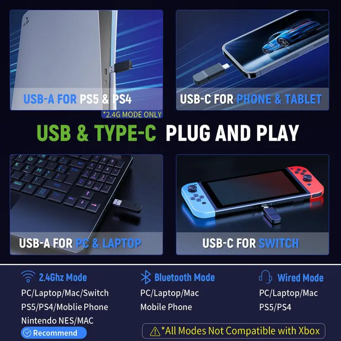 Wireless Gaming Headset - 7.1 Surround Sound, 40H Battery - Image 7