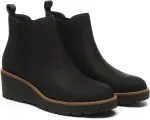 Athlefit Women's Chelsea Wedge Boots - Slip-On Ankle Booties - Image 7