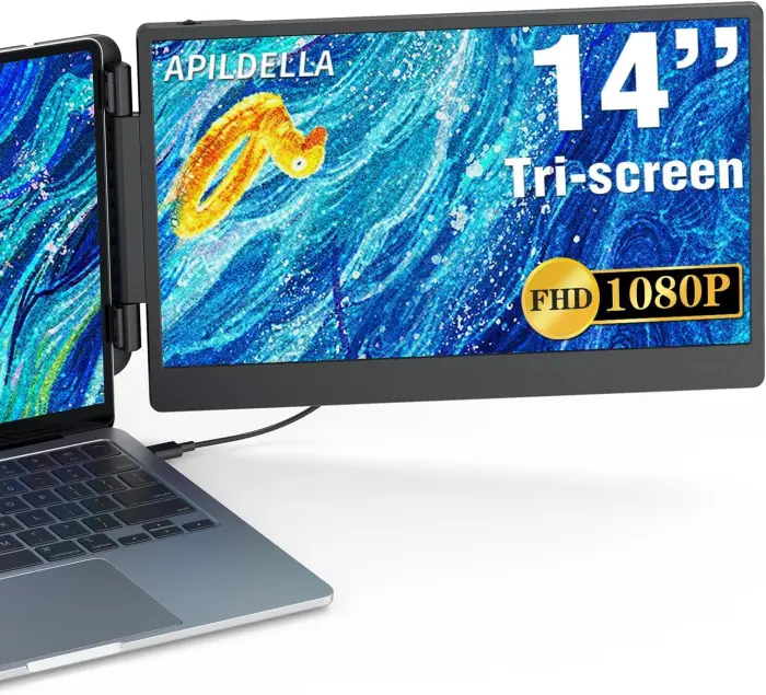 14” Triple Laptop Screen Extender for 13”-17.3” Laptops - Image 7