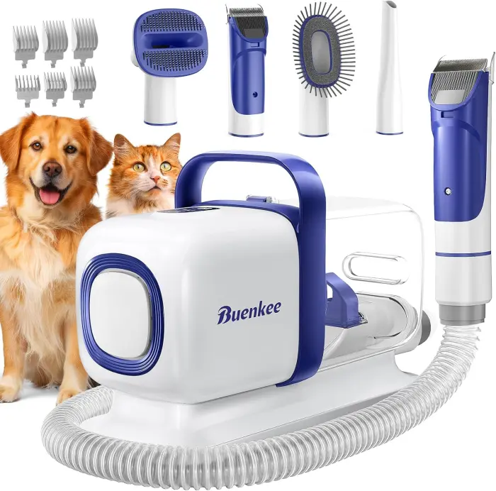 Dog Grooming Kit with Vacuum – 15000Pa Clipper & Low Noise Brush - Image 2