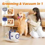 Dog Grooming Kit with Vacuum – 15000Pa Clipper & Low Noise Brush - Image 3