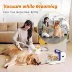 Dog Grooming Kit with Vacuum – 15000Pa Clipper & Low Noise Brush - Image 7