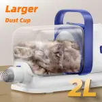 Dog Grooming Kit with Vacuum – 15000Pa Clipper & Low Noise Brush - Image 8