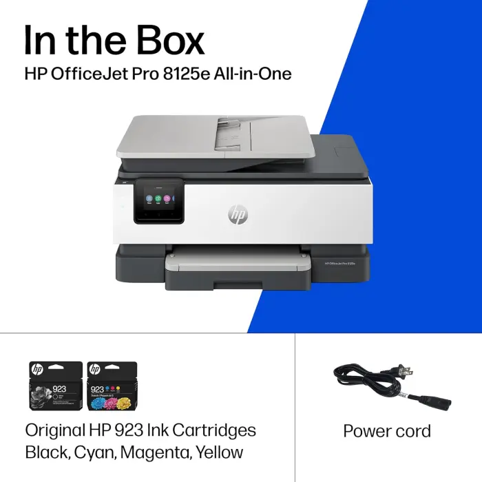 HP OfficeJet Pro 8125e Wireless All-in-One Inkjet Printer - Image 9