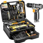DEKOPRO 12V Cordless Drill Tool Kit Box with Storage Organizer