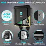 EVIQO Level 2 EV Charger, 40 Amp, Wi-Fi, 25' Cable, NEMA 14-50 - Image 5