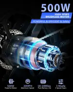 Folding Electric Bike, 500W/750W Motor, 25MPH - Image 3