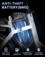 Folding Electric Bike, 500W/750W Motor, 25MPH - Image 4