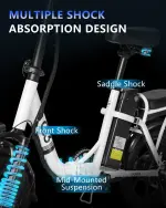 Folding Electric Bike, 500W/750W Motor, 25MPH - Image 6