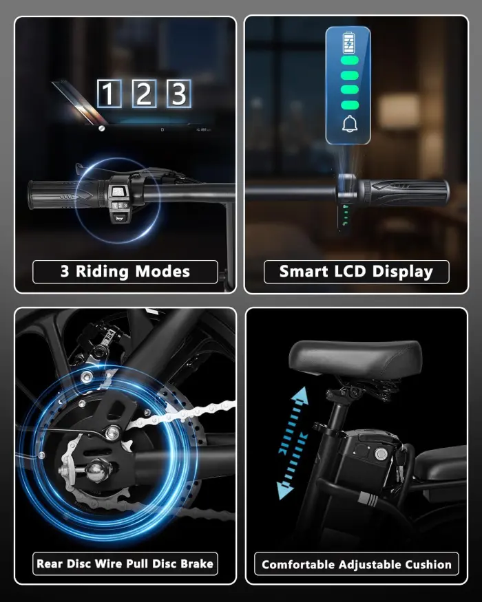 Folding Electric Bike, 500W/750W Motor, 25MPH - Image 7