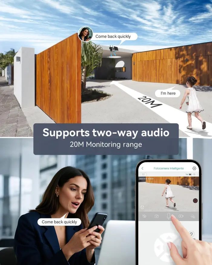 Jennov 4G LTE Solar Security Camera, 2K Night Vision, Wireless - Image 9