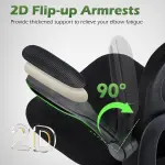 Ergonomic High Back Mesh Office Chair with Lumbar Support & Headrest - Image 9