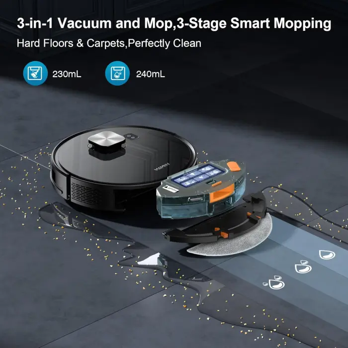 Robot Vacuum & Mop with Smart LiDAR Navigation - Image 9