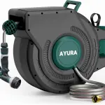 Automatic 100 ft Garden Hose Reel – Kink-Free Rewind