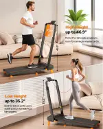4-in-1 Folding Treadmill with 12% Incline & 350LBS Capacity - Image 3