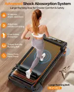 4-in-1 Folding Treadmill with 12% Incline & 350LBS Capacity - Image 5