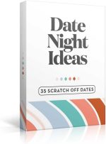 Romantic & Fun Scratch Off Date Night Ideas Card Game - Perfect Couples Gift for Boyfriend, Girlfriend, Wife, Husband, Engagement, Birthday or Anniversaries - Christmas Stocking Stuffer for Her or Him