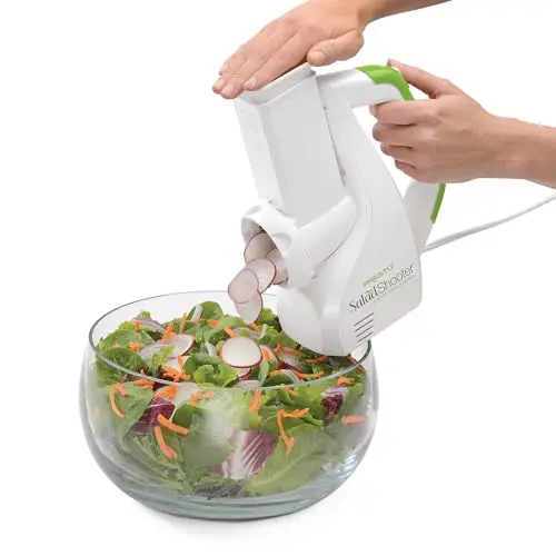 Presto Salad Shooter Electric Slicer/Shredder,White - Image 6