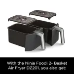 Ninja DZ201 Foodi 8 Quart 6-in-1 DualZone 2-Basket Air Fryer with 2 Independent Frying Baskets, Match Cook & Smart Finish to Roast, Broil, Dehydrate & More for Quick, Easy Meals, Grey - Image 4