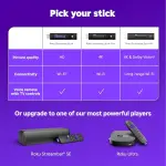 Roku Streaming Stick 4K - HDR & Dolby Vision Roku Streaming Device for TV with Voice Remote & Long-Range Wi-Fi - Free & Live TV - Image 4