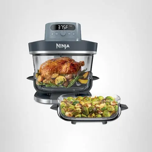 Ninja Crispi Pro 6-in-1 Glass Air Fryer | 6qt & 2.5qt Glass Containers with Storage Lids | Non-Toxic | Meal Prep, Microwave, Freezer & Dishwasher Safe | Air Fry, Bake & More | Cyberspace | AS101CY - Image 2