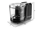 BLACK+DECKER 1.5-Cup Electric Food Chopper, One Touch Pulse, 150W Motor, Stay-Sharp Blade, Dishwasher Safe - Image 2